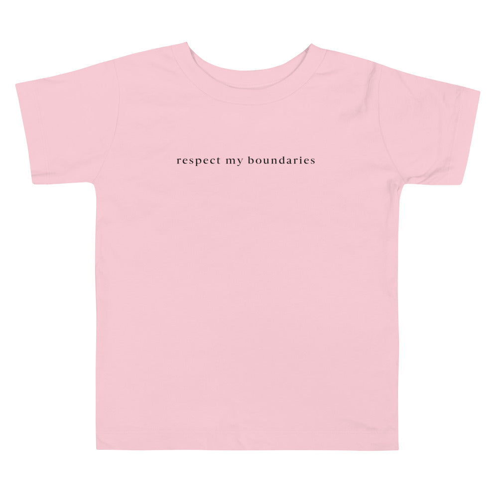 Respect My Boundaries⎹ Toddler Short Sleeve Tee